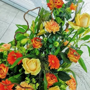 Hög dekoration orange