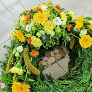 Krans gul-vit-orange