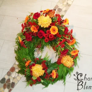 Krans i höstnyanser