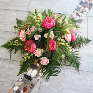 Låg rosa dekoration