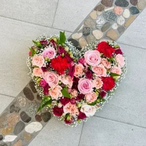 Litet hjärta i rosa