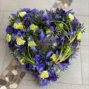 Öppet hjärta blå/lila/lime