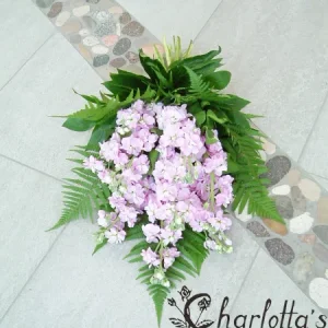 Sorgbukett i ljuslila